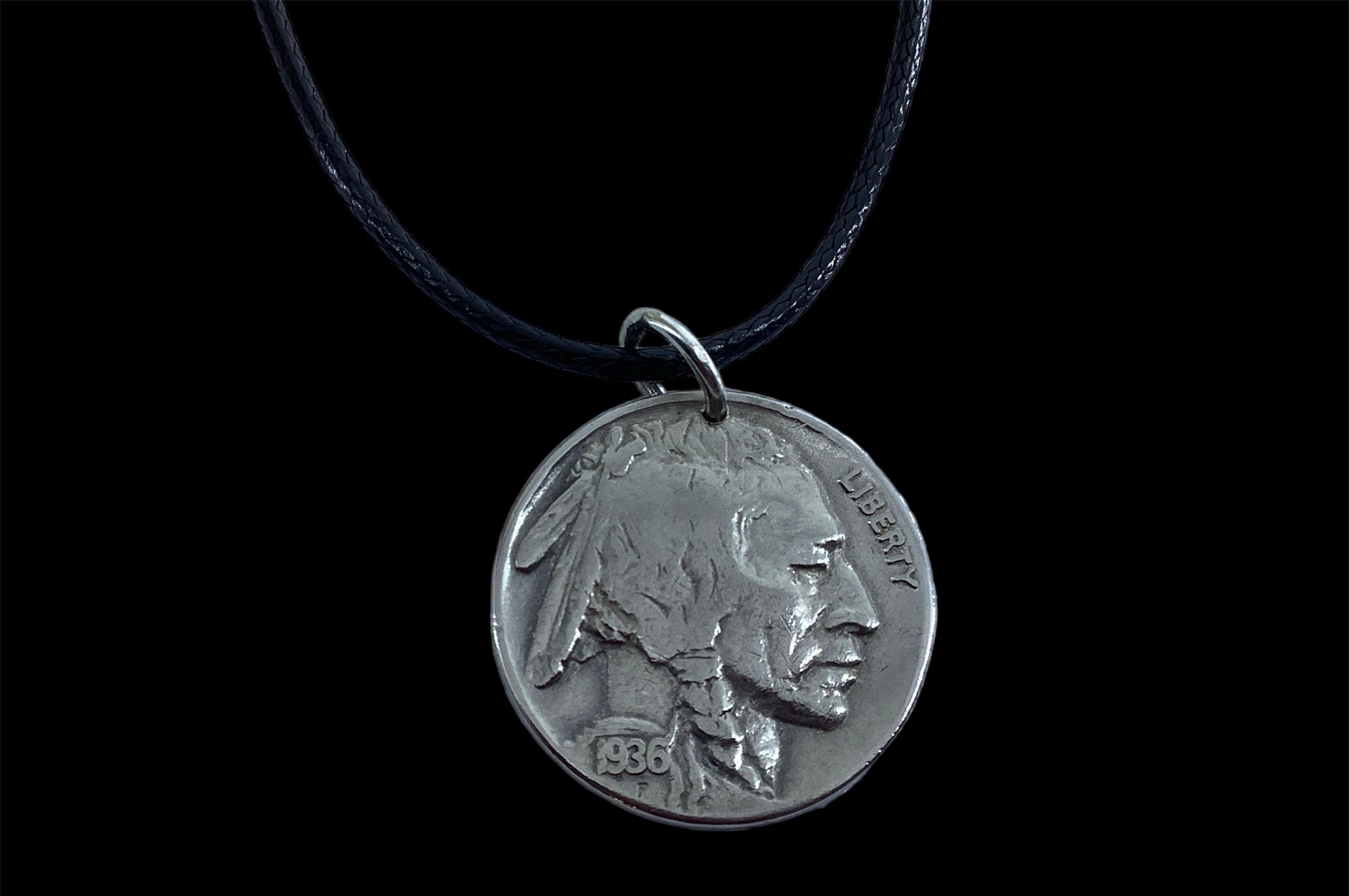 Coin Indian Head Buffalo Nickel FREE LEATHER