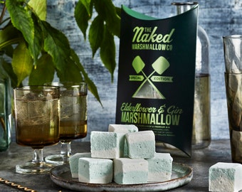 Elderflower & Gin Gourmet Marshmallows - Alcohol Gifts - Gin - Cocktail - Food Gift - Foodie - Gifts For Him - Gifts For Her