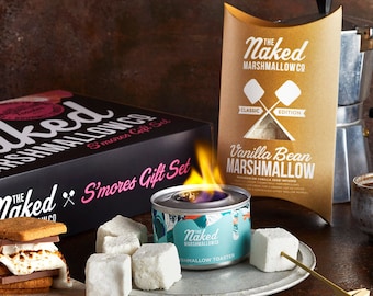 Gourmet Marshmallow S'mores Gift Set - Food Gift -  Gift For Him - Gift For Her - Smore Gift -  Marshmallow - Marshmallow Roasting Kit