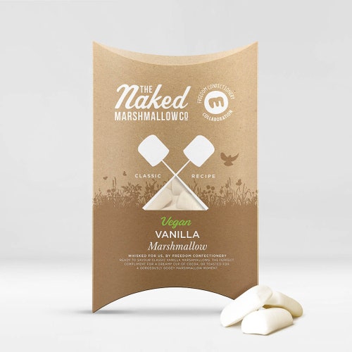 Vegan Vanilla Marshmallows - Treats For Vegans - Vegetarian - Food Gift - Foodie - Gifts For Him - Gifts For Her - Sweets - Chocolate