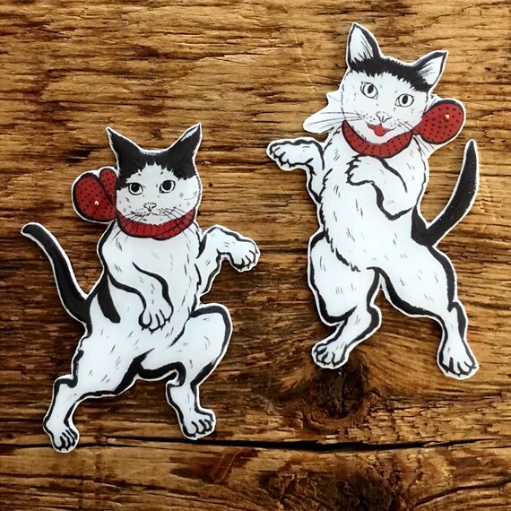 Kastura Zara Zara Cat Dancer Brooch Pin Etsy