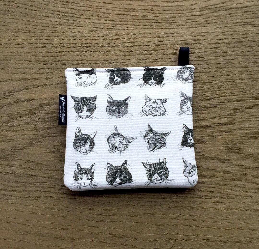 Reserved Item for Carol Cat Pot Holder -our Hairy Friends_black- Pot ...