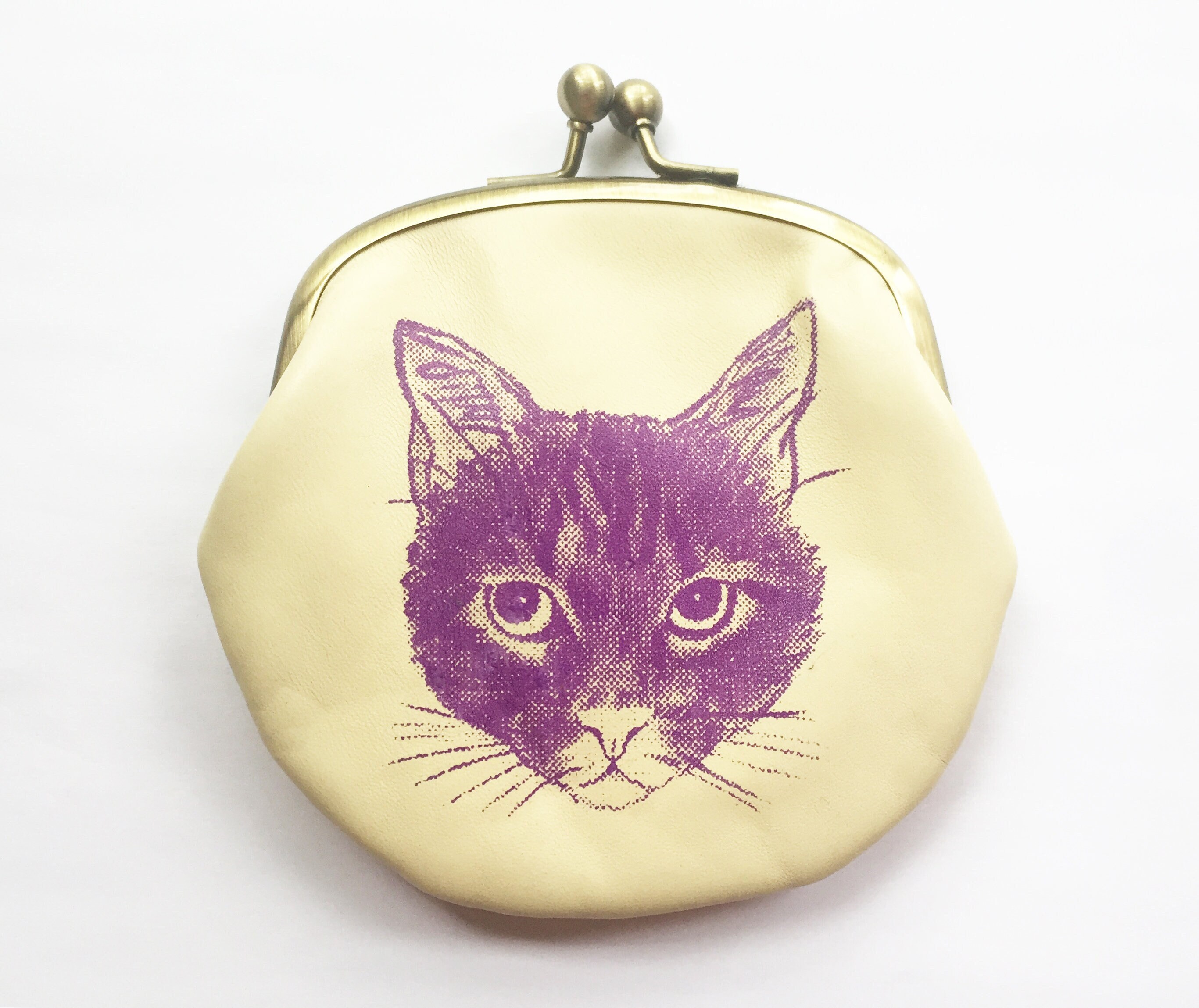 1p Cowhide Leather Cartoon Cat Shoulder Bag Crossbody Bag - Temu United  Arab Emirates