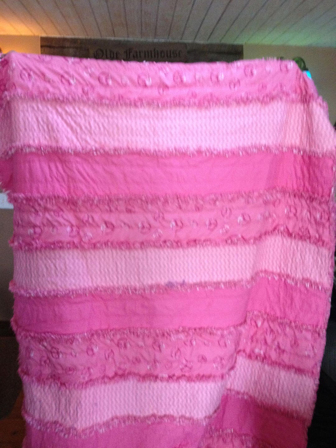 Rag Quilt Pink Peace Full Size - Etsy