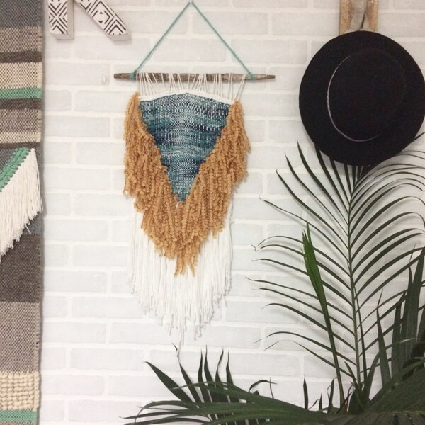 Eingestellt - Verkauf - handgewebte Wandbehang - Boho - Böhmisch - Hippie - Dekor - Kinderzimmer Dekor - Tapete - Wand-Dekor