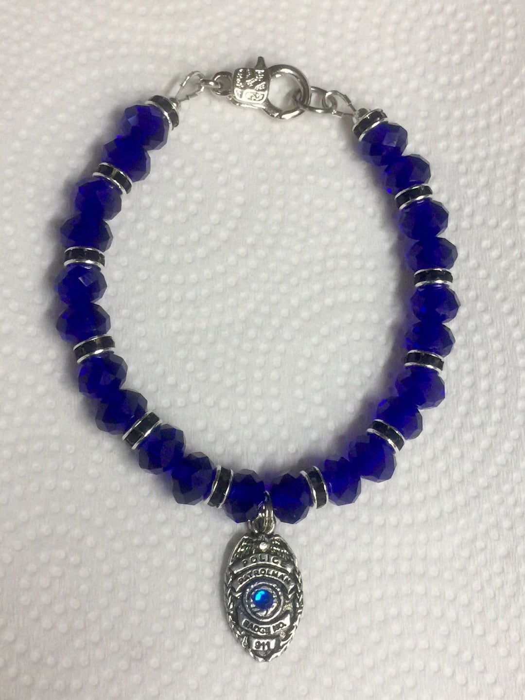 The Thin Blue Line Bracelet 2... Add a Charm or 2 or 3... FREE - Etsy