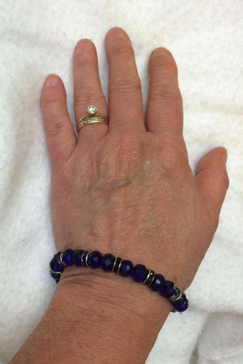 Thin Blue Line Bracelet Law Enforcement Jewelry... Etsy