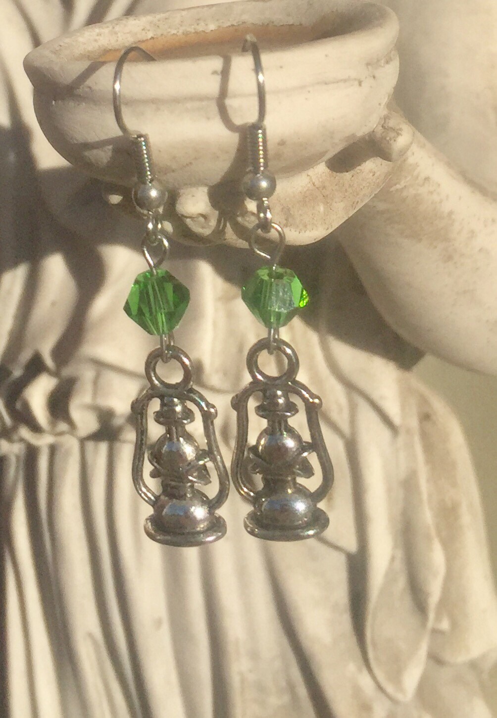 The Green Lantern Peace Officer earrings. FREE SHIPPING Etsy