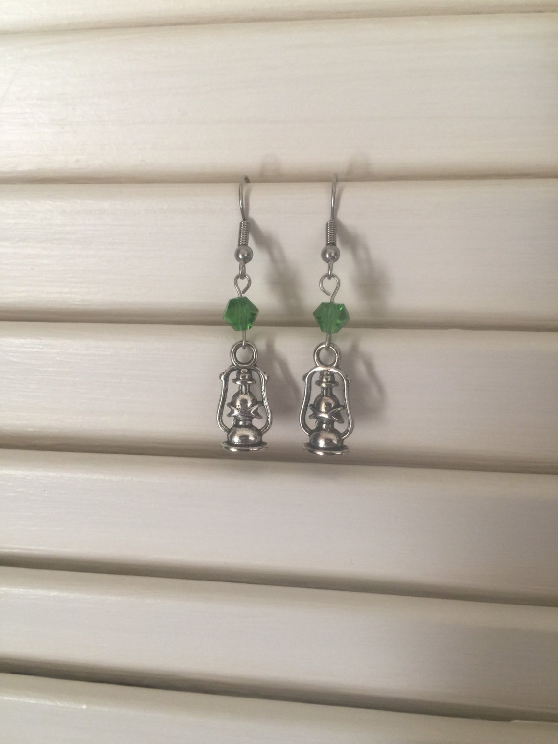 The Green Lantern Peace Officer Earrings. FREE SHIPPING Etsy