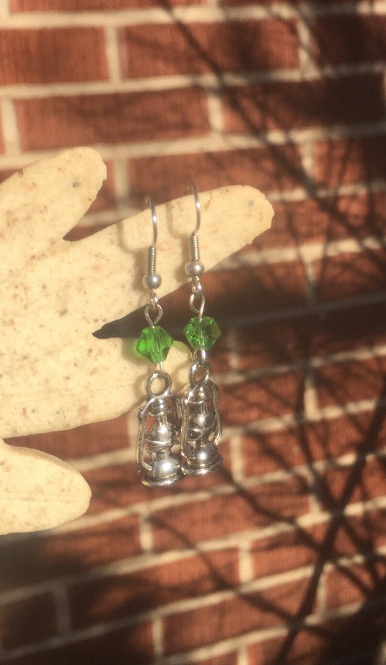 The Green Lantern Peace Officer Earrings. FREE SHIPPING Etsy