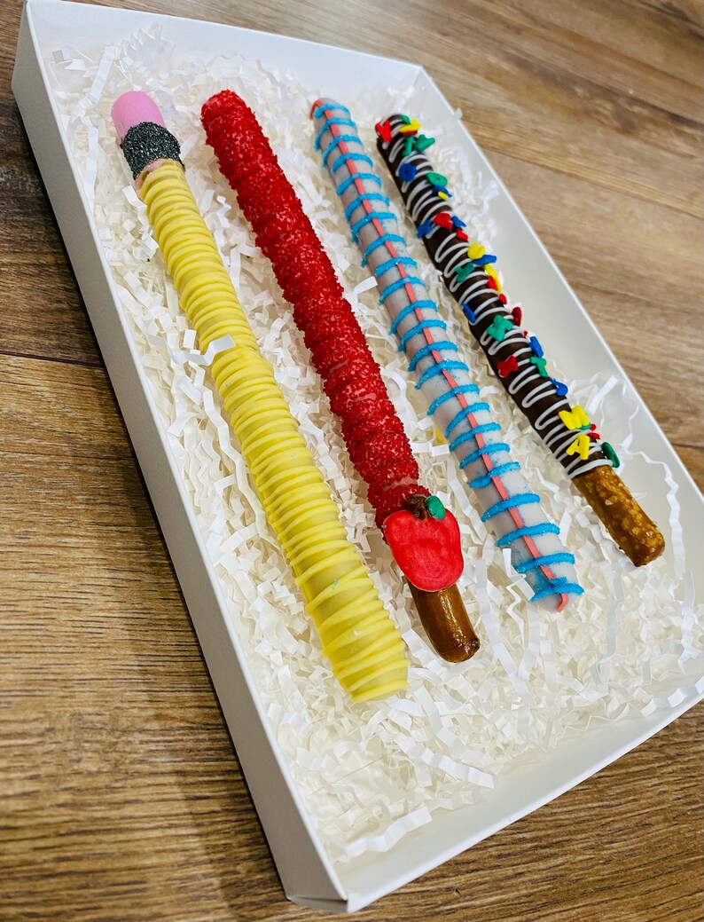 Chocolate Dipped Pretzels, Teacher Appreciation Gift, End of School