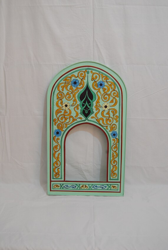 Bathroom Mirror Hand Painted Farmhouse Decor Wall Art
