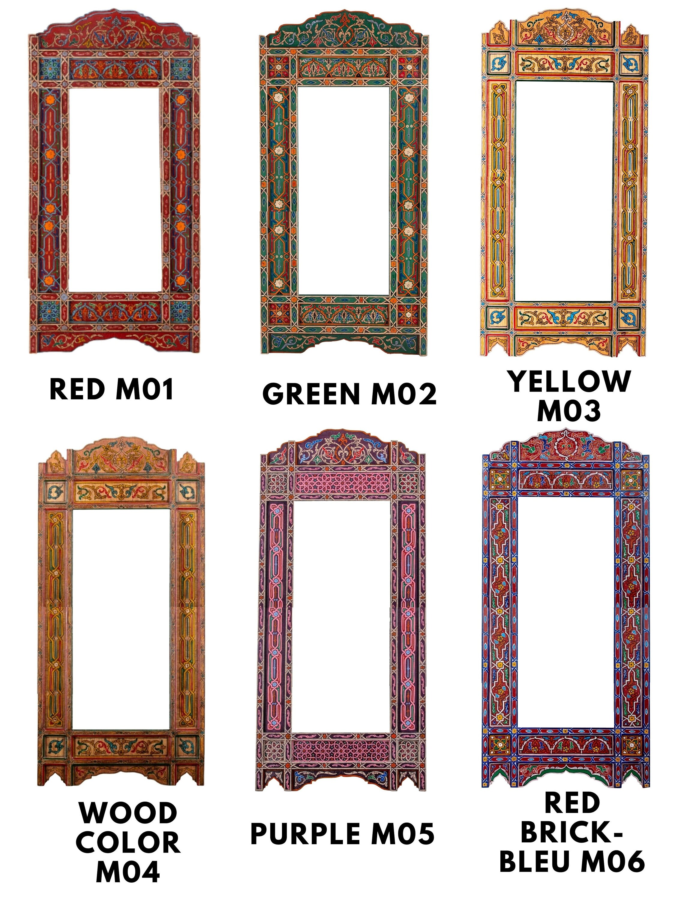 Navy Blue Full Length Floor Mirror Frame Moroccan Handpainted - Etsy