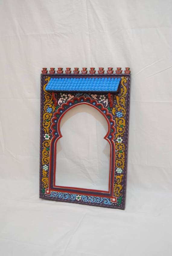Hand Painted Hanging Mirror Farmhouse Decor Wall Art