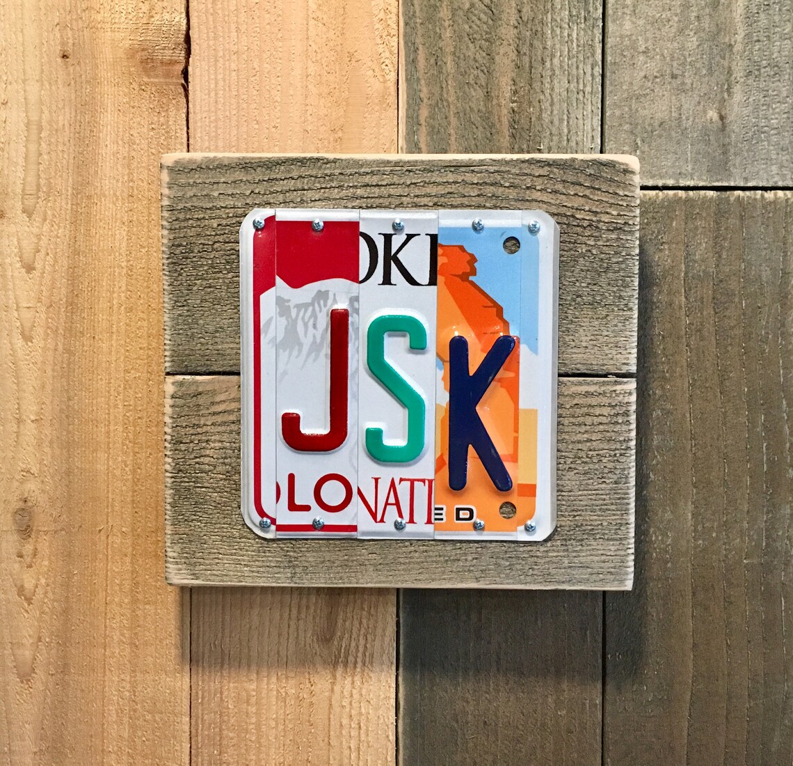 Custom Last Name License Plate Sign / Unique Housewarming Gift Etsy