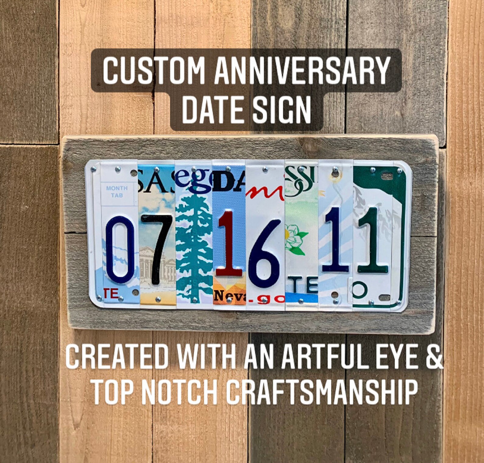 10 Year Aluminum Anniversary Gifts for Husband Custom Tin Etsy