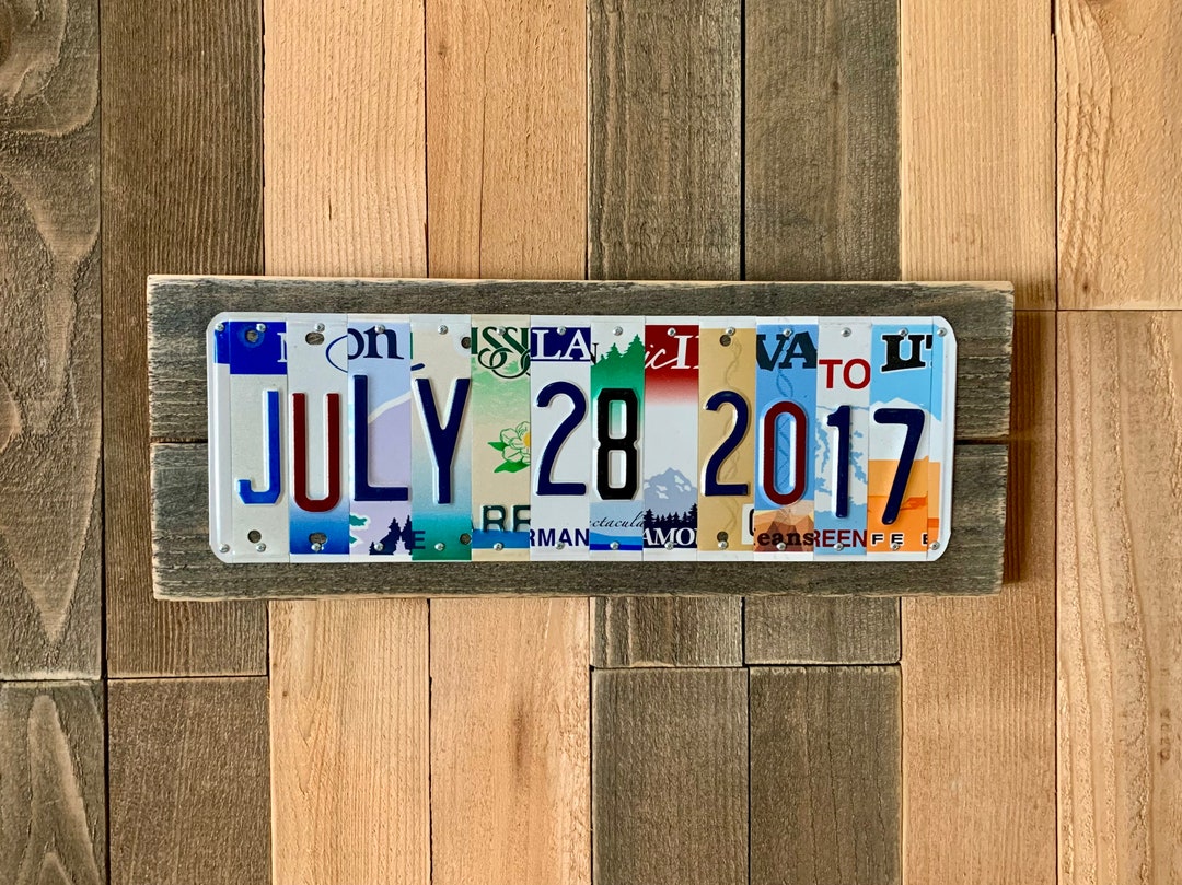 6th Anniversary Gift for Him 6 Year Anniversary Gift for Husband or Wife Custom Marriage Date