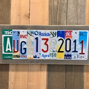 15 Year Anniversary Gifts for Husband | 15th Wedding Anniversary Gift for Him | 15th Anniversary Gifts for Men | Custom Date Sign image 2