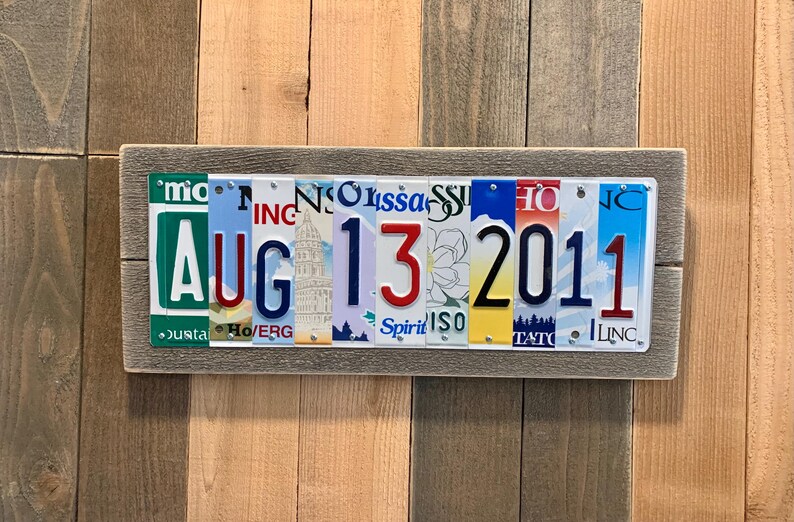 15 Year Anniversary Gifts for Husband | 15th Wedding Anniversary Gift for Him | 15th Anniversary Gifts for Men | Custom Date Sign image 2