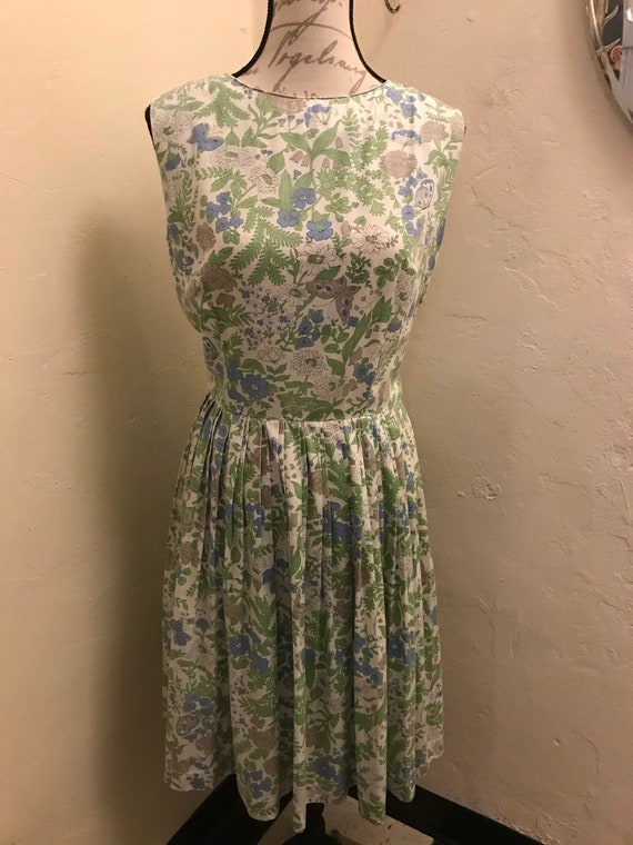 Fifties/Sixties floral cotton summer dress