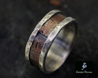 Mens Ring, Mens Engagement Ring, Mens Wedding Band, Men's band Ring, Unique Anniversary Ring, Engagement Ring , Wedding Ring