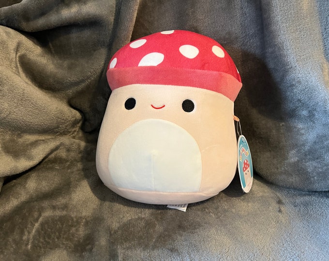 8inch Malcolm the Mushroom Squishmallow Rare Collectable Etsy