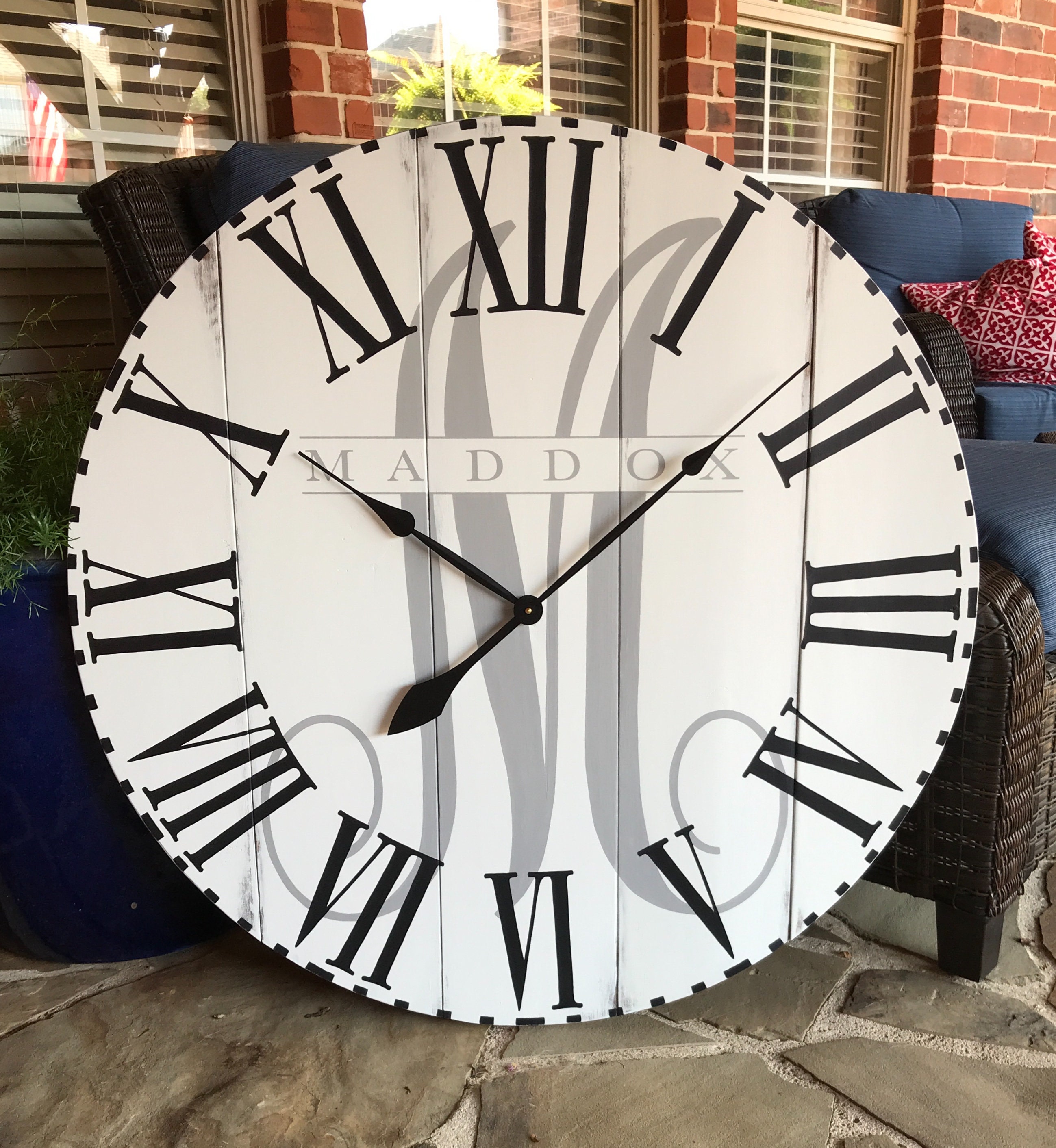 Large Wall Clock Giant Wall Clock Unique Wall Clock Etsy