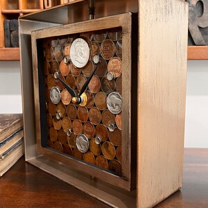 Vintage Copper Penny Clock: Coin Collector Gift, 7th Anniversary - Etsy