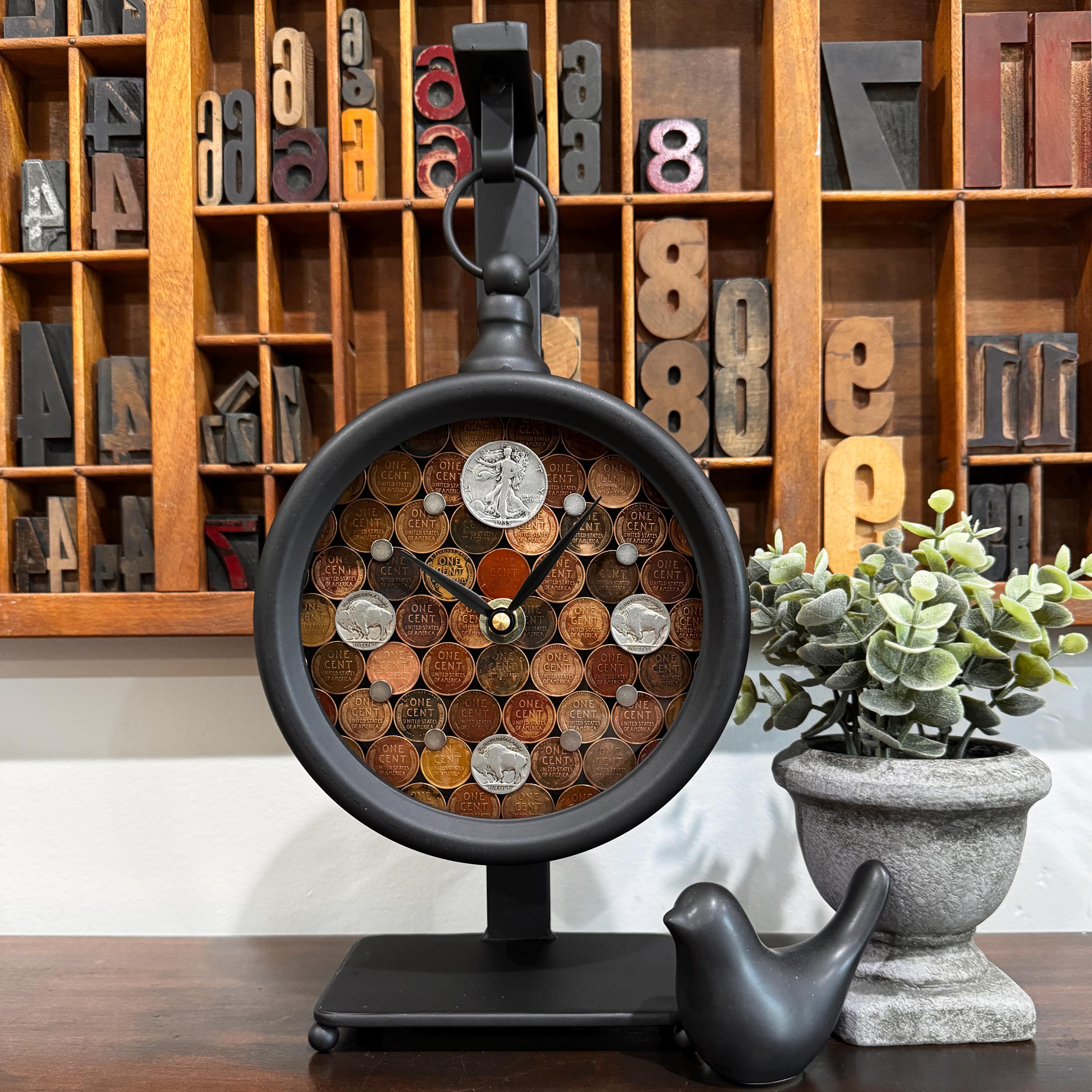 Penny Wall Clock - Etsy