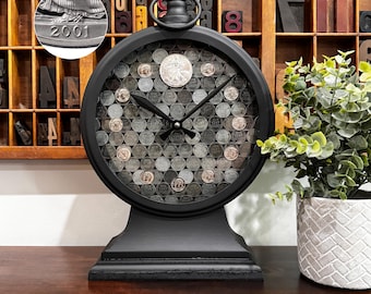 25th Anniversary Clock: 2001 Silver Anniversary Gift