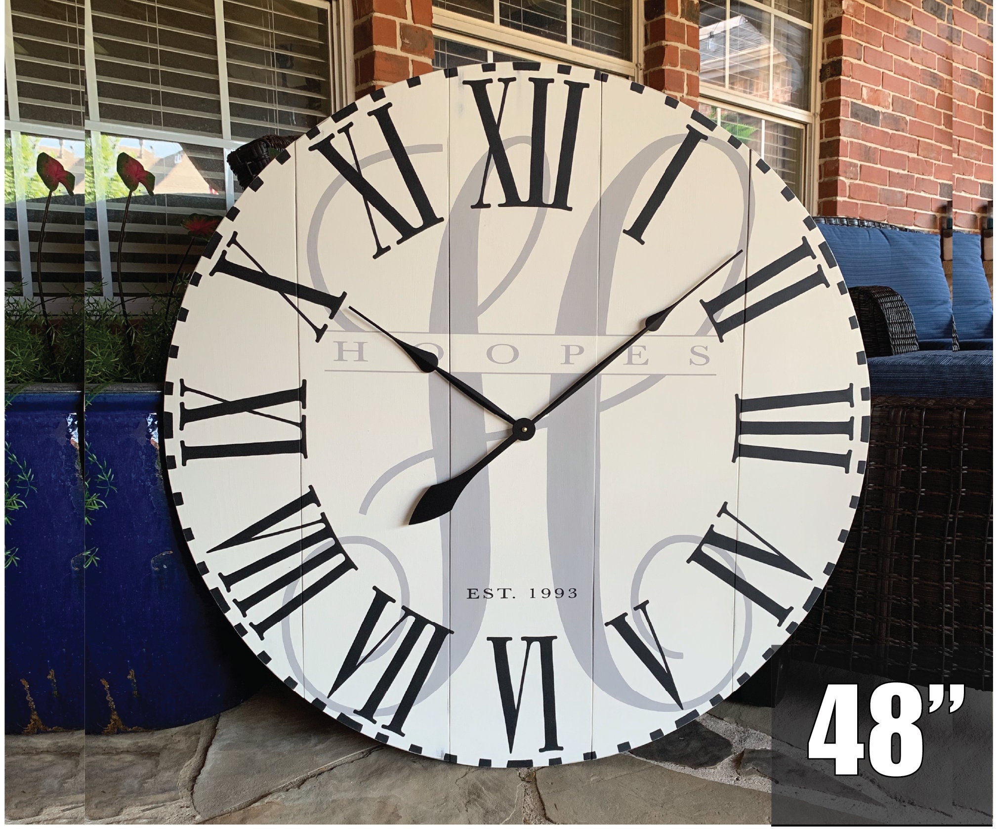 Large Wall Clock Giant Wall Clock Unique Wall Clock Etsy
