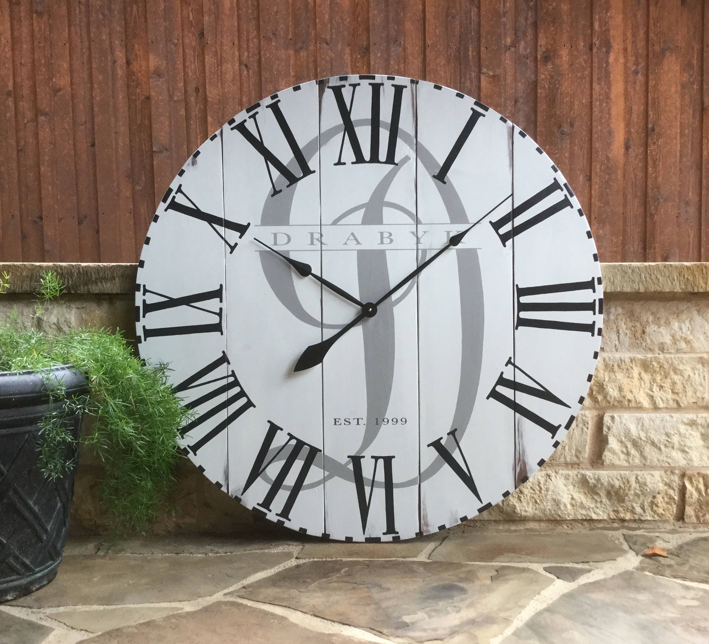 Large Wall Clock Giant Wall Clock Unique Wall Clock Etsy