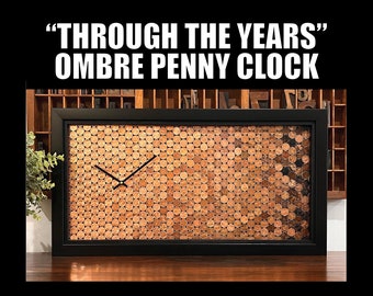 Clock: Coin collector gift, Celebration of Life, History buff gift, Banker gift,