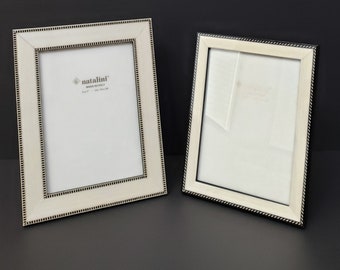 Natalini 4 X 6 Antracite Double Border Wooden Frame Made in Italy Natalini 4 X 6 Antracite Double Border Wooden Frame Made in Italy
