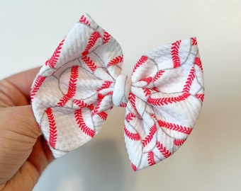 Baseball #2 Bow & Scrunchie