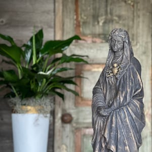 Our Lady of Seven Sorrows cement statue