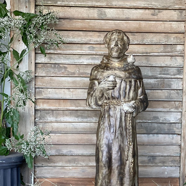St. Francis of Assisi cement statue