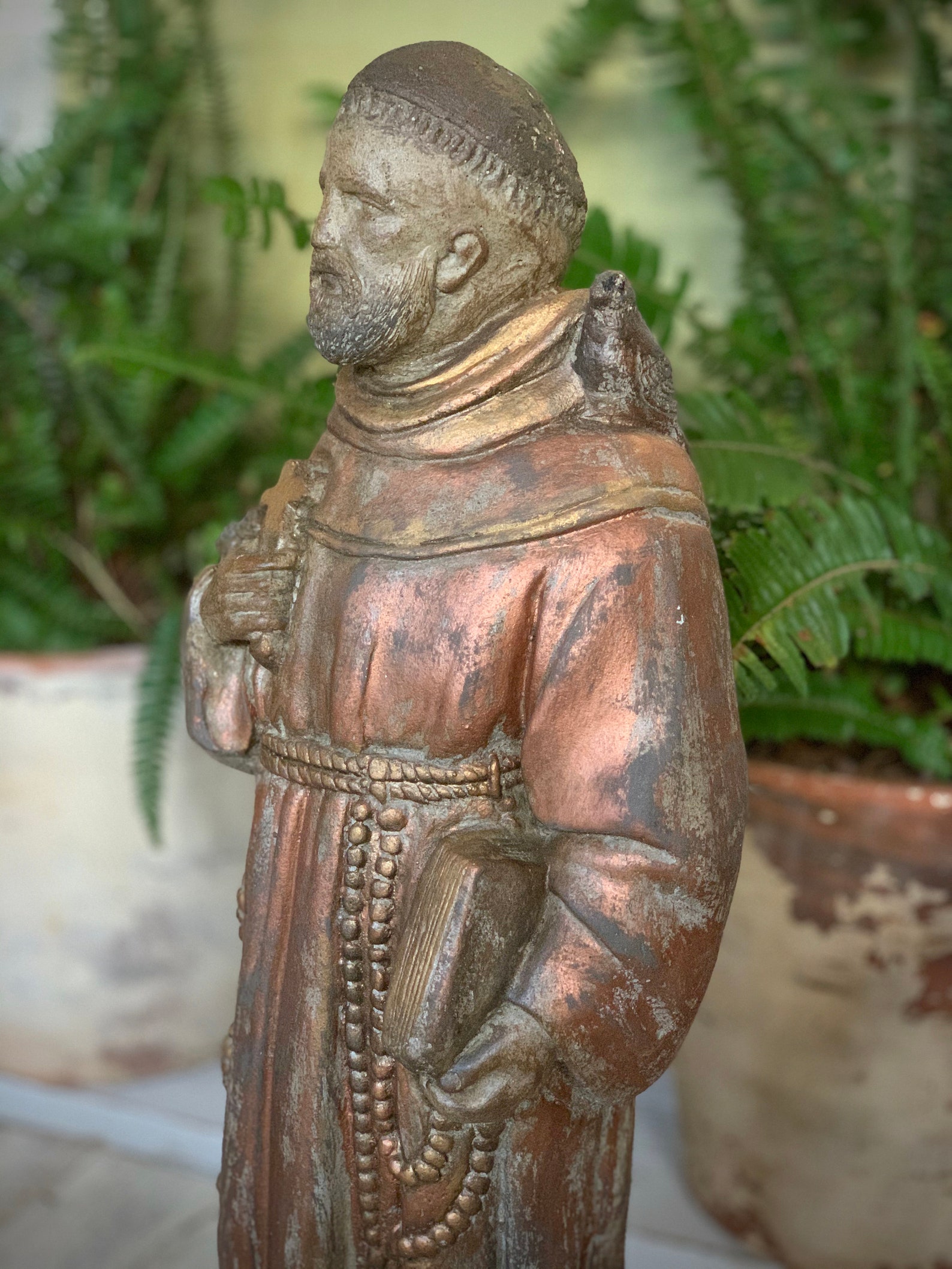 Saint Francis cement statue Etsy