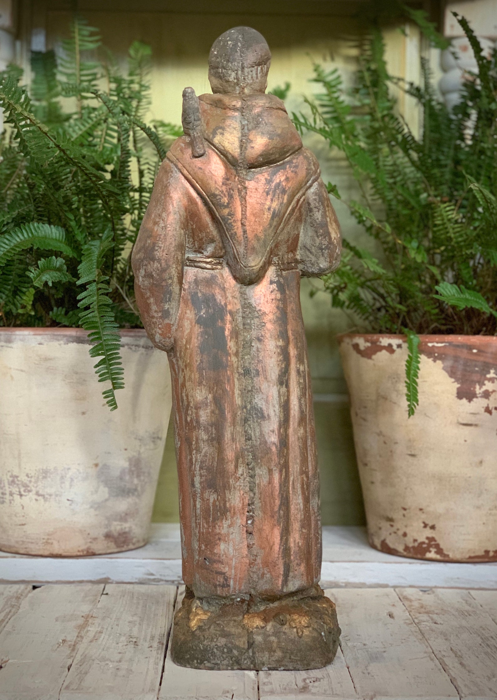 Saint Francis cement statue Etsy
