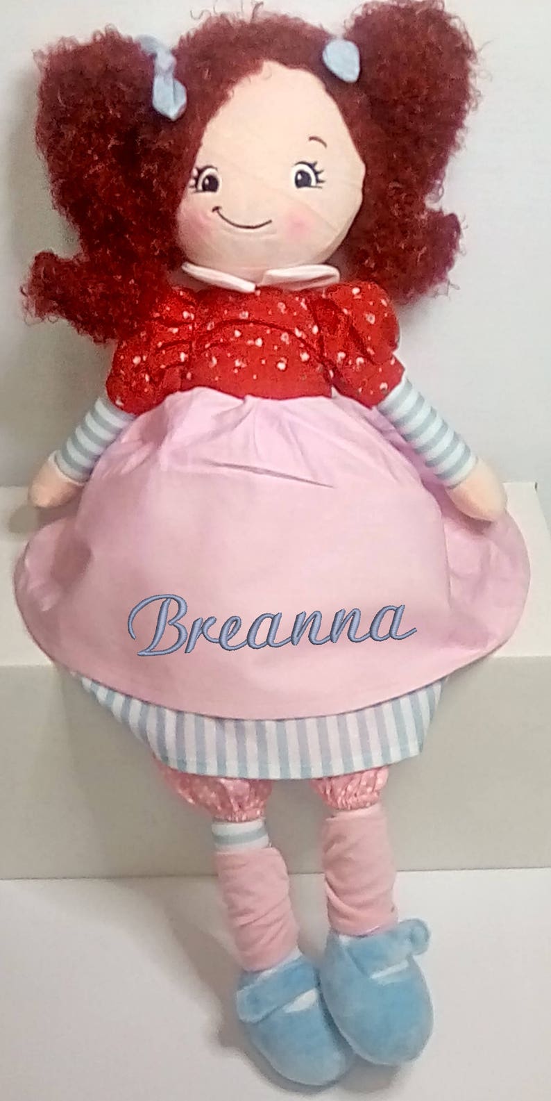 monogrammed rag dolls