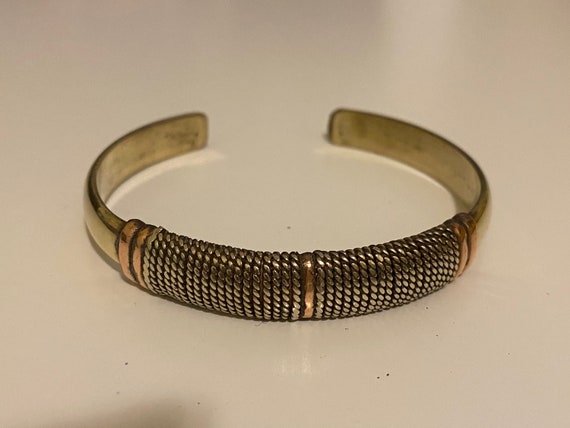 Beautiful Handcrafted adjustable cuff bracelet wi… - image 3