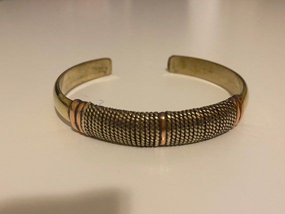 Beautiful Handcrafted adjustable cuff bracelet wi… - image 1
