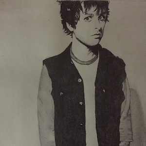 Billie Joe Armstrong of Green Day. Original art print