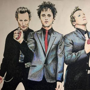 Green Day original art print
