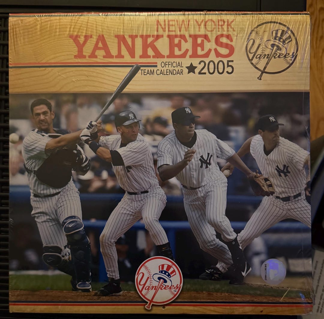 New York Yankees 2005 Official Team Calendar. Jeter, A. Rod, Bernie ...