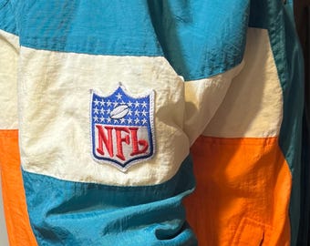 STORMストーム ライオン×サンダー⚡️　日本サイズ2XL相当 Vintage Adult NFL Miami Dolphins Winter Pro Line APEX ONE Jacket