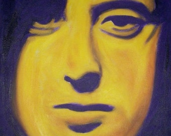 Jimmy Page of Led Zeppelin print from my original oil painting