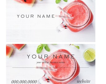 Juicy Pink Business Cards