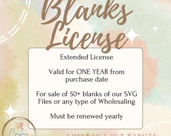 Commercial License | Annual Wholesale & Blanks License for Good Obsessions SVG Designs