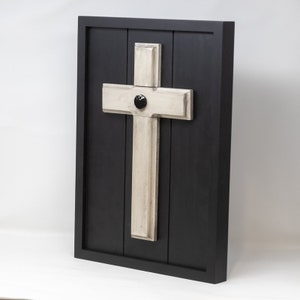 Wedding Unity Cross Black & White Wall Cross; Unity Ceremony Candle Unity Sand Elegant Alternative